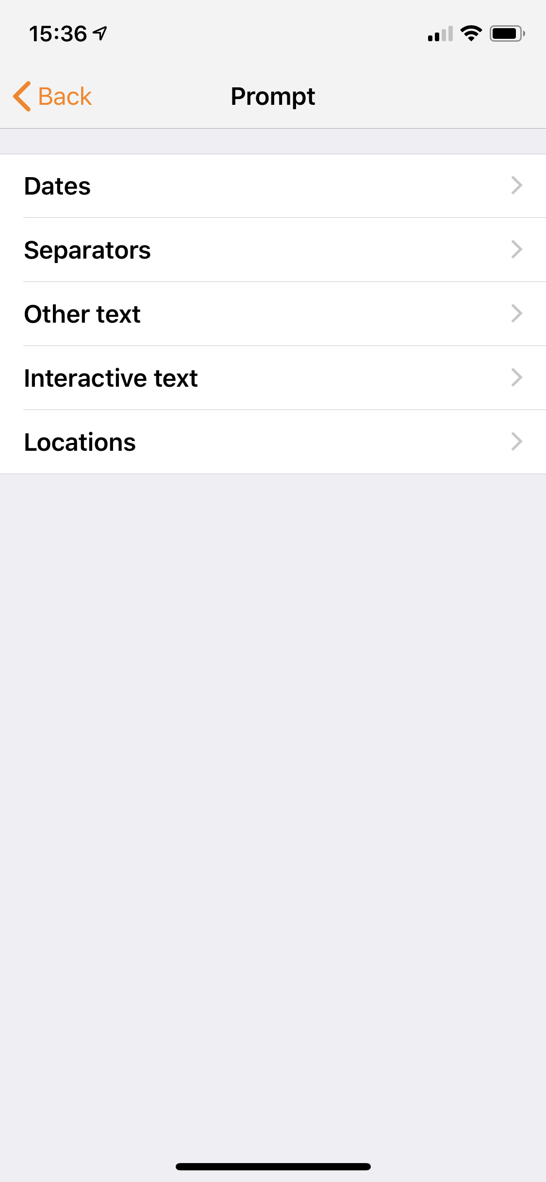 The interactive text category